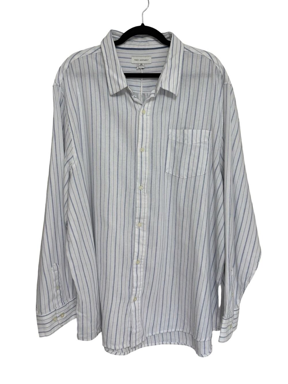 NEW Free Assembly Walmart Men’s 100% Cotton Flannel Button Up Shirt - Size 3XL